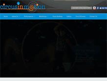 Tablet Screenshot of circusinmotion.net